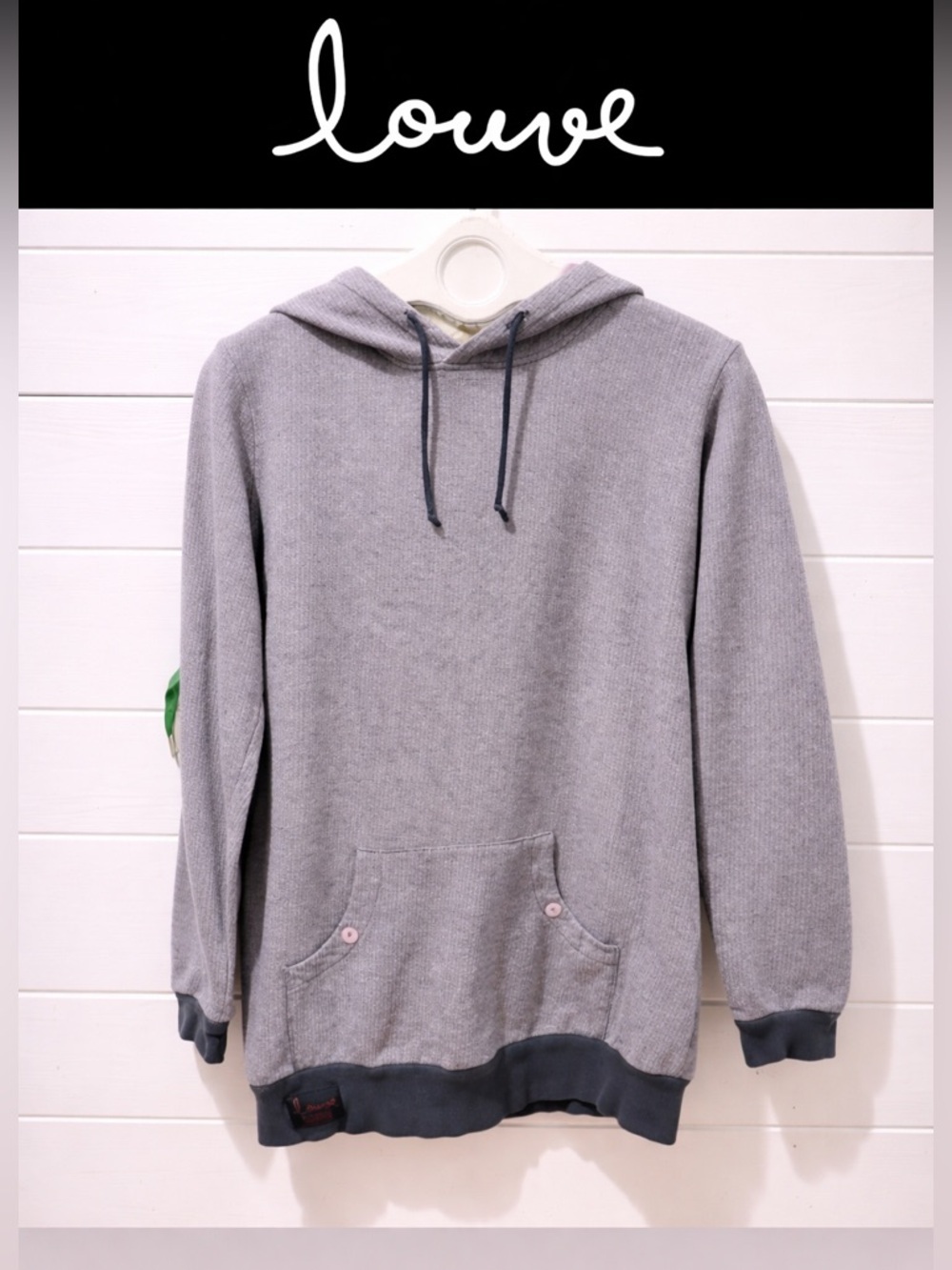 LOUVE design Gray & purple hoodies size L